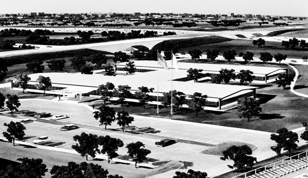 Artist's rendering of the World's Fair Administration Building