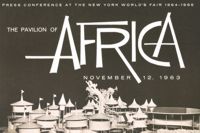 Africa Pavilion press announcement pamphlet