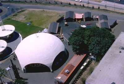 Alaska as viewed from the New York State Pavilion observation towers
