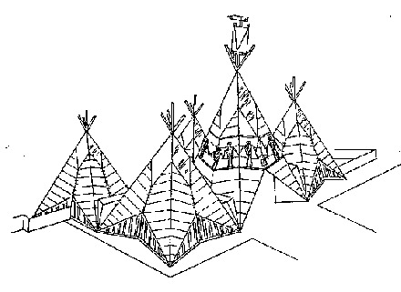Artist's rendering of the American Indian Exposition