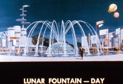 Lunar Fountain - Day — architect's rendering