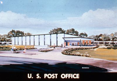 U.S. Post Office — architect's rendering