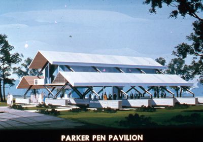 Parker Pen Pavilion — architect's rendering