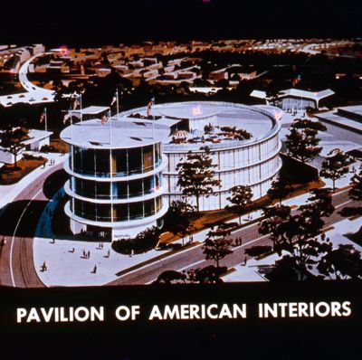 Pavilion of American Interiors — architect's rendering