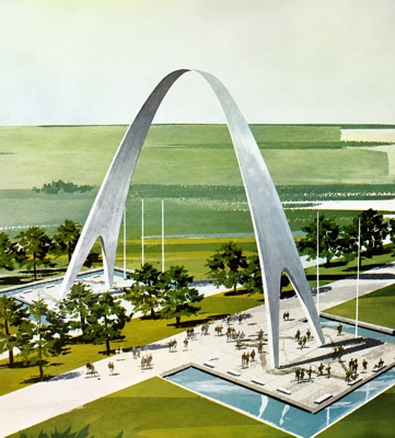 Artist's rendering of the Arch of the Americas
