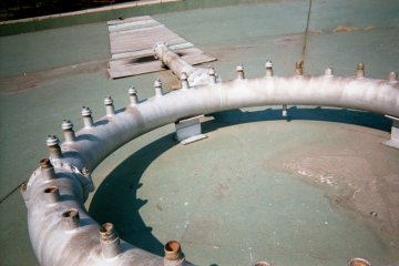 The Astral Fountain c. 2001 before it was removed to make way for a skate park