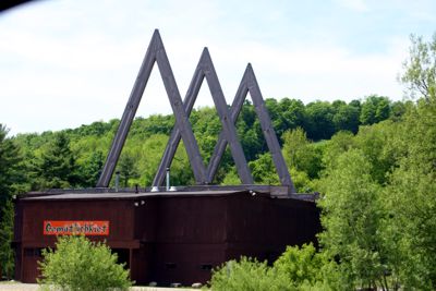 Austrian Pavilion at the Cockaigne Ski Lodge, landscape view