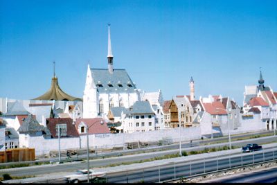 Belgian Village as seen from Long Island Expressway