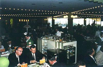 Dining at Hilton Cafe International atop the Better Living Building