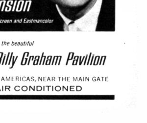 Billy Graham Pavilion advertisement panel 4