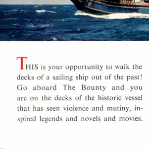 Board the Bounty brochure panel 5