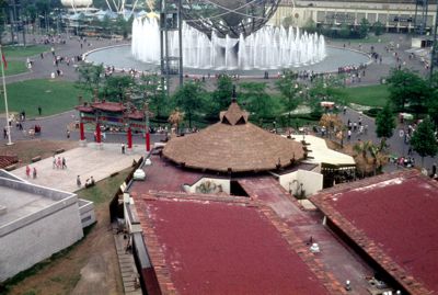 Caribbean Pavilion as viewed from the Swiss Sky Ride