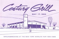 Century Grill Groundbreaking pamphlet