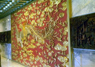 Gilded Phoenix Screen in the China Pavilion