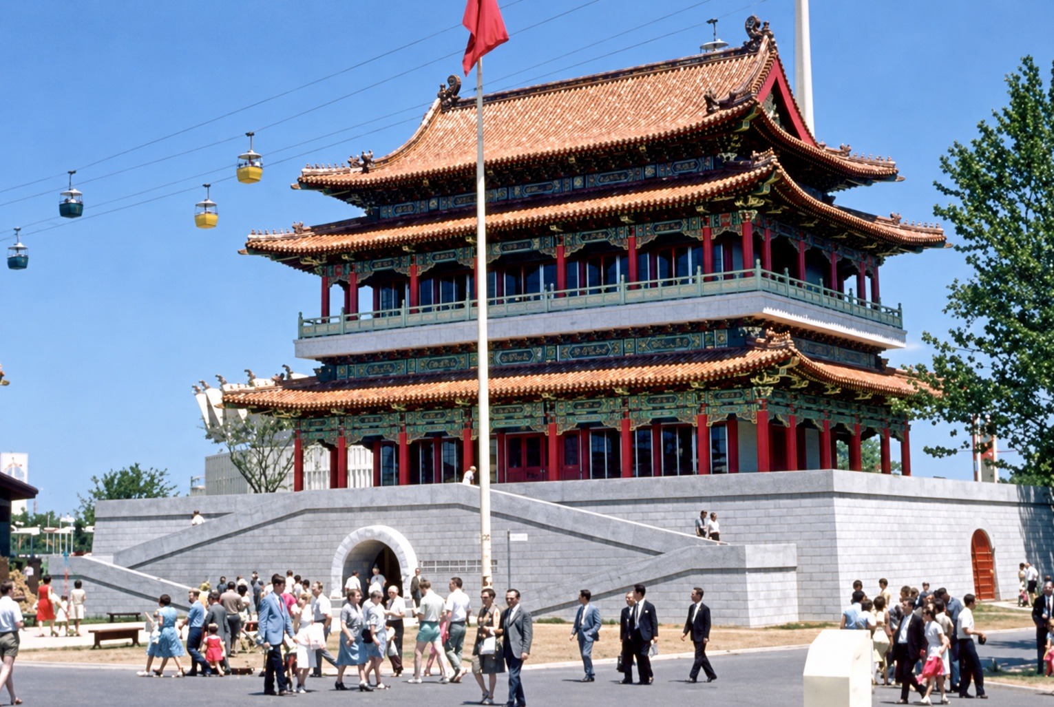 China — emperor's palace replica with art objects