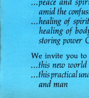 Christian Science 1964 advertisement panel 5