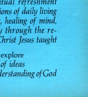 Christian Science 1964 advertisement panel 6