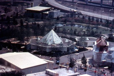 Aerial view of the Christian Science Pavilion