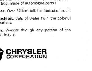 Chrysler 1964 advertisement panel 9