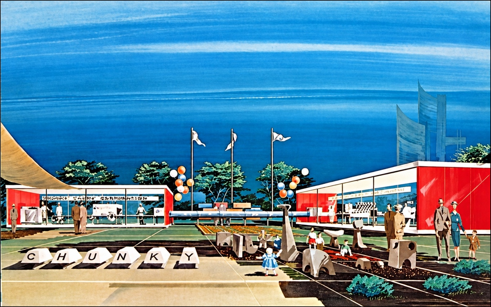 Chunky Candy — glass-walled factory and sculpture garden