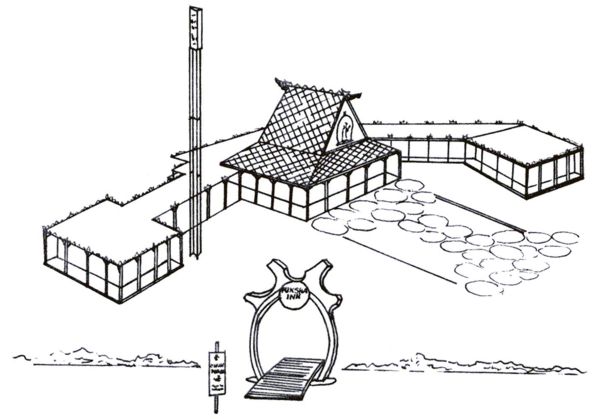 Chun King Inn line drawing