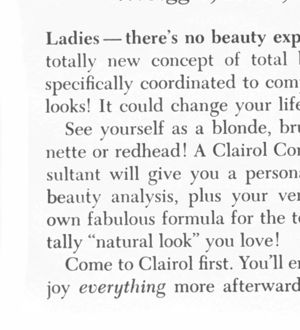 Clairol 1965 advertisement panel 5