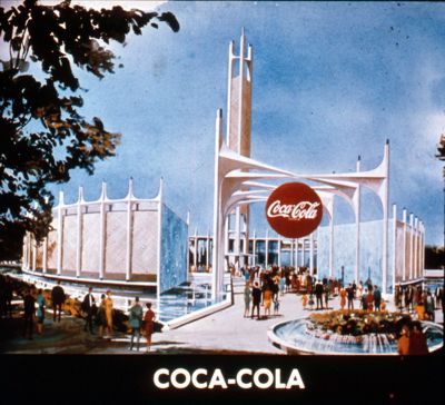 Artist's rendering of the Coca-Cola Pavilion
