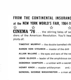 Cinema '76 Record Album order form — page scan