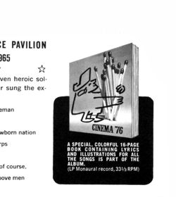 Cinema '76 Record Album order form — page scan