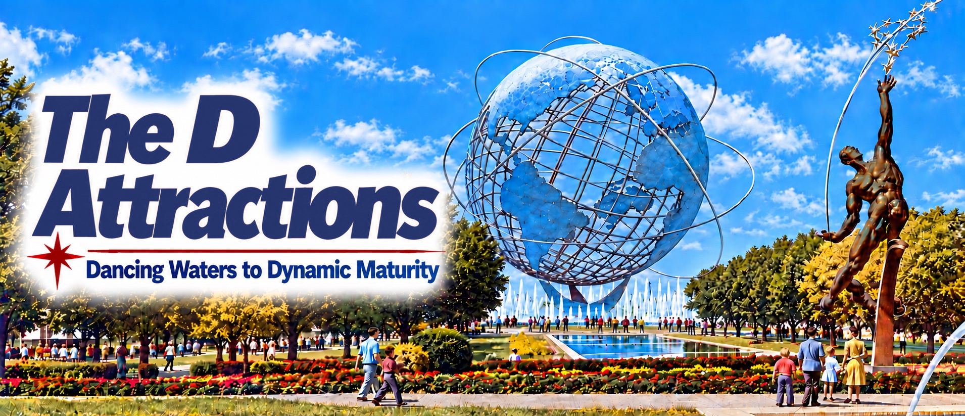 D — The D Attractions — Dancing Waters to Dynamic Maturity — Attractions from A to Z at the 1964/1965 New York World’s Fair