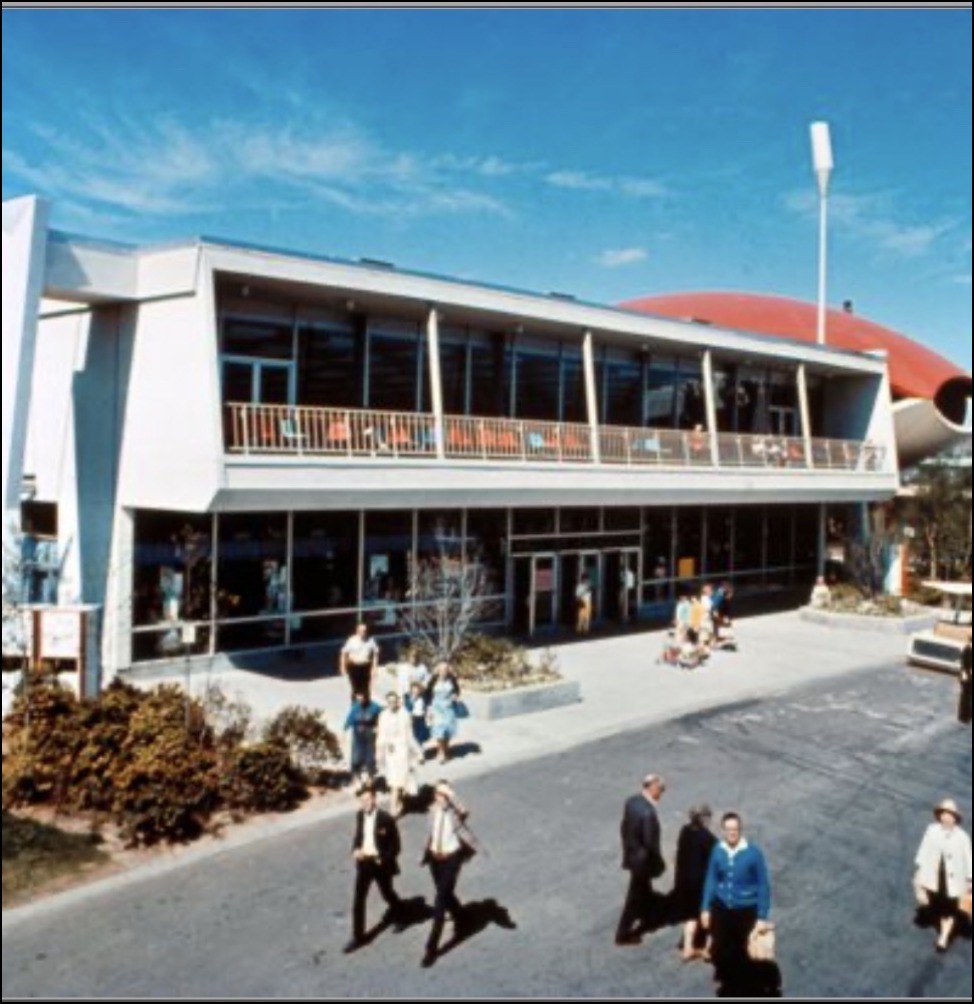 Demonstration Center — modernistic pavilion at the Fair