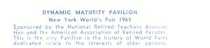 Reverse — Dynamic Maturity Pavilion postcard No. 98092-B