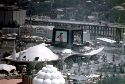 World's largest outdoor pints on Eastman Kodak's Tower