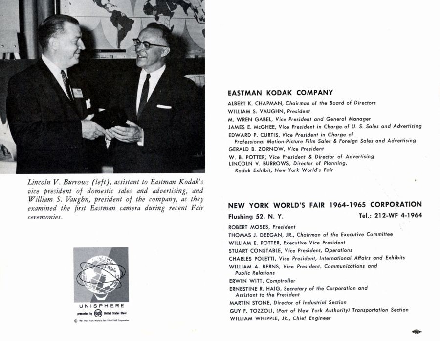 Eastman Kodak groundbreaking pamphlet
