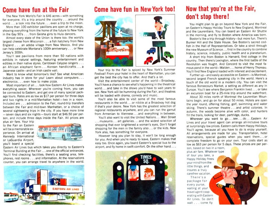 Happy Holidays pamphlet — inside spread