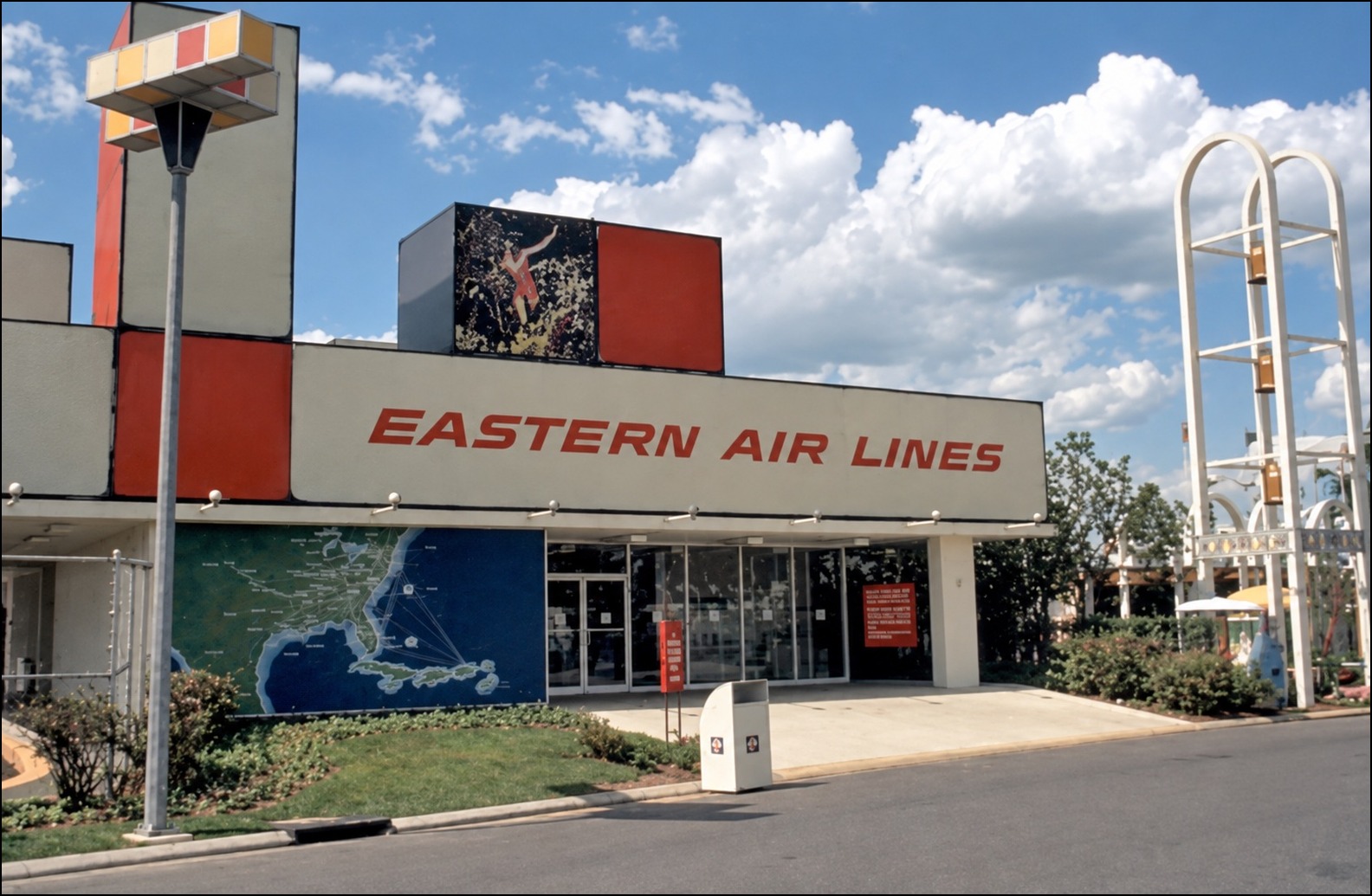 Eastern Air Lines pavilion — terminal building at the Fair