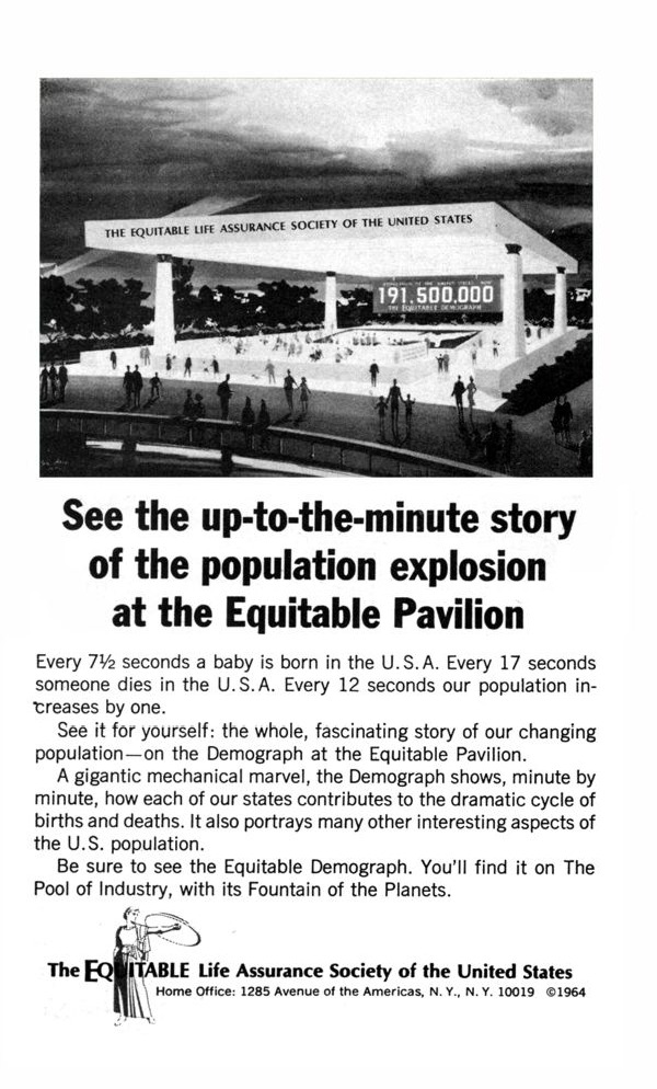 Equitable Life advertisement from the 1964 Official Guide