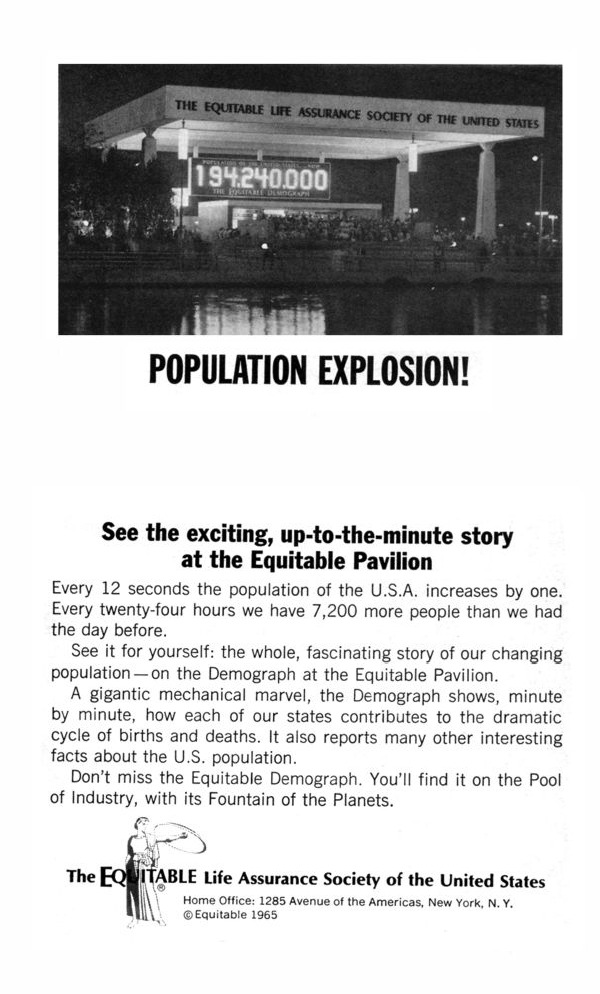 Equitable Life advertisement from the 1965 Official Guide