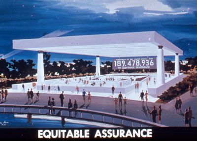 Artist's rendering of the Equitable Pavilion