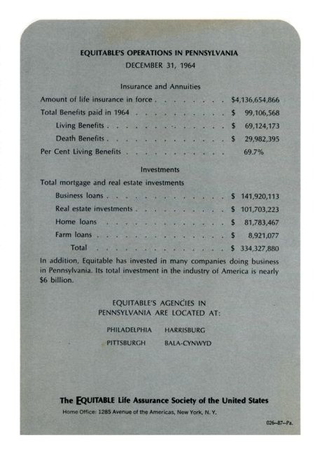 Equitable Salutes Pennsylvania brochure page 5