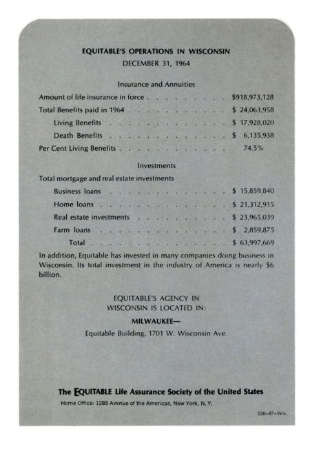 Equitable Salutes Wisconsin brochure page 5
