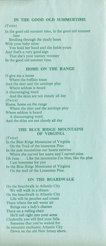 America Sings at the Fair brochure page 5