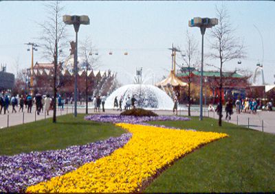 Flower Gardens and the Lunar Fountain