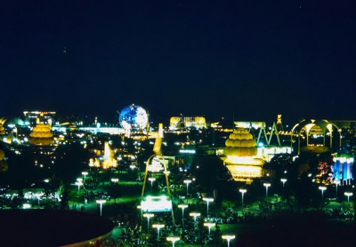 The Fair at night from the Better Living Building