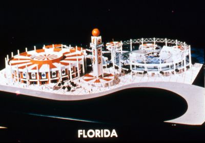 Architectural model of the Florida Pavilion