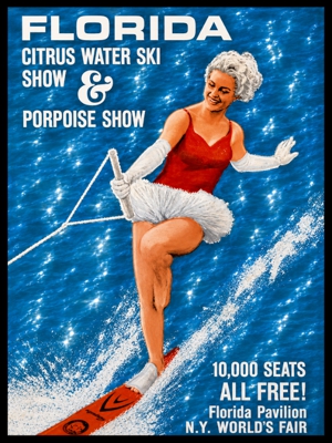A Poster Advertising the Florida Water Ski Show