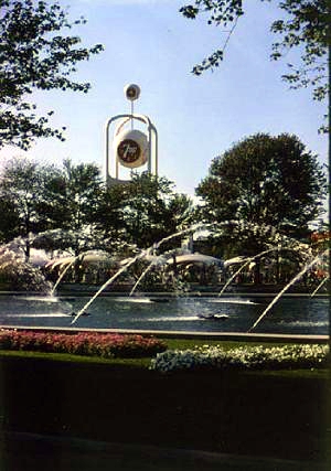 Fountain of the Fairs' graceful arches of water