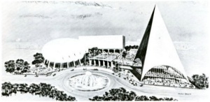 Artist's rendering of the French Pavilion