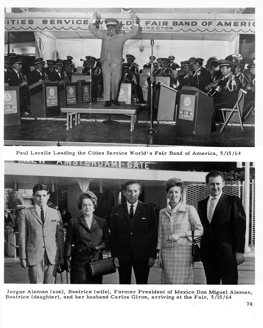 Great Moments at the Fair — Page 78 from For Those Who Produced the New York World’s Fair 1964-1965