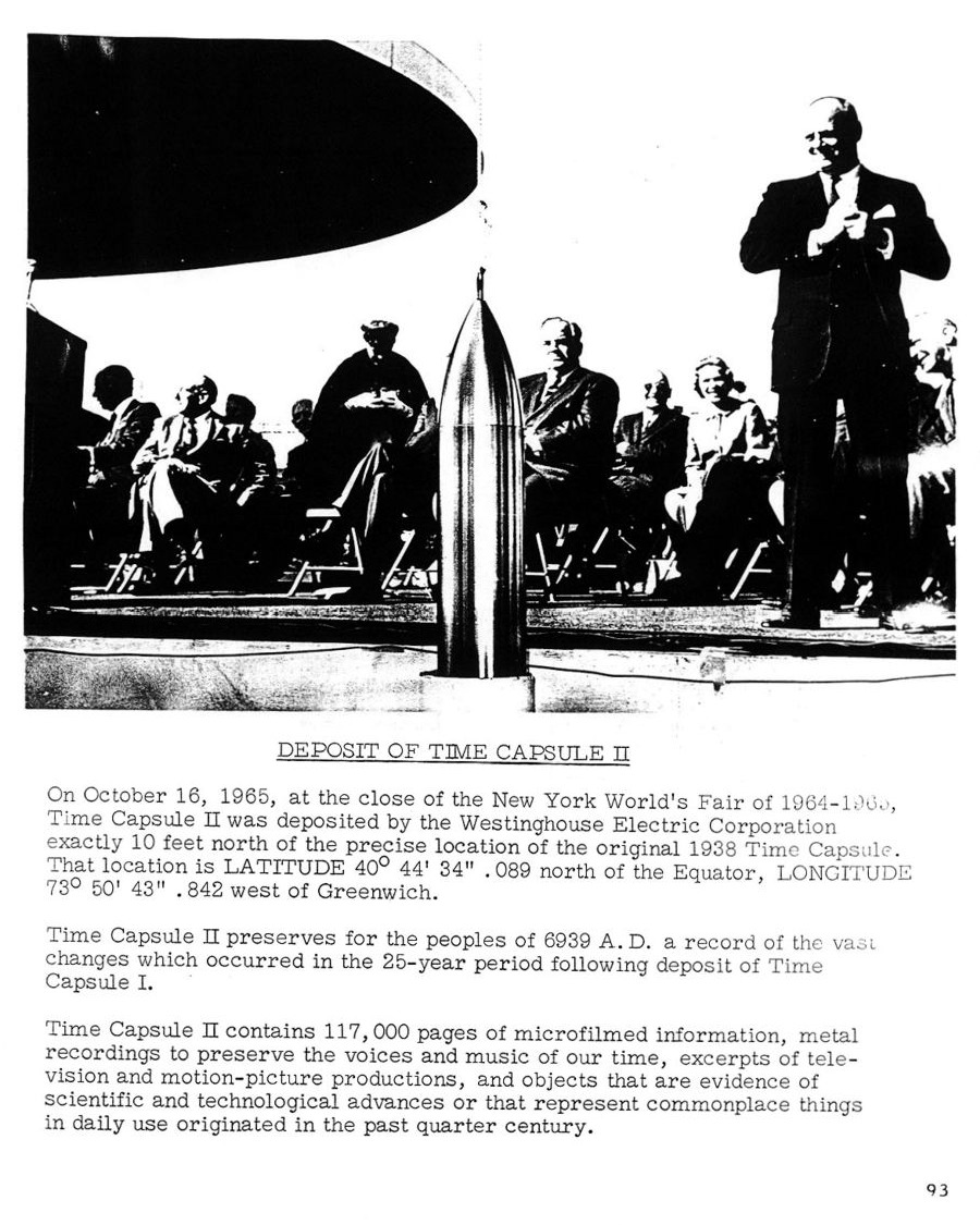 Great Moments at the Fair — Page 93 from For Those Who Produced the New York World’s Fair 1964-1965